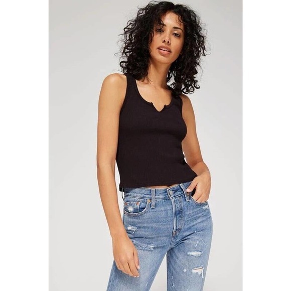 LACUSA Anthropologie Roxy Tank Size Medium Color: Tar NWT - Picture 3 of 6